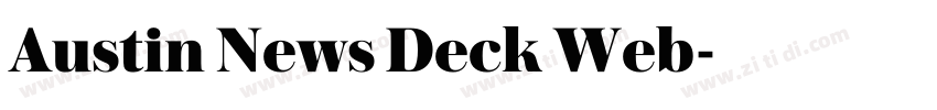 Austin News Deck Web字体转换